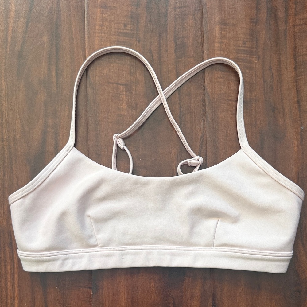 ALO Yoga Cream Sports Bra